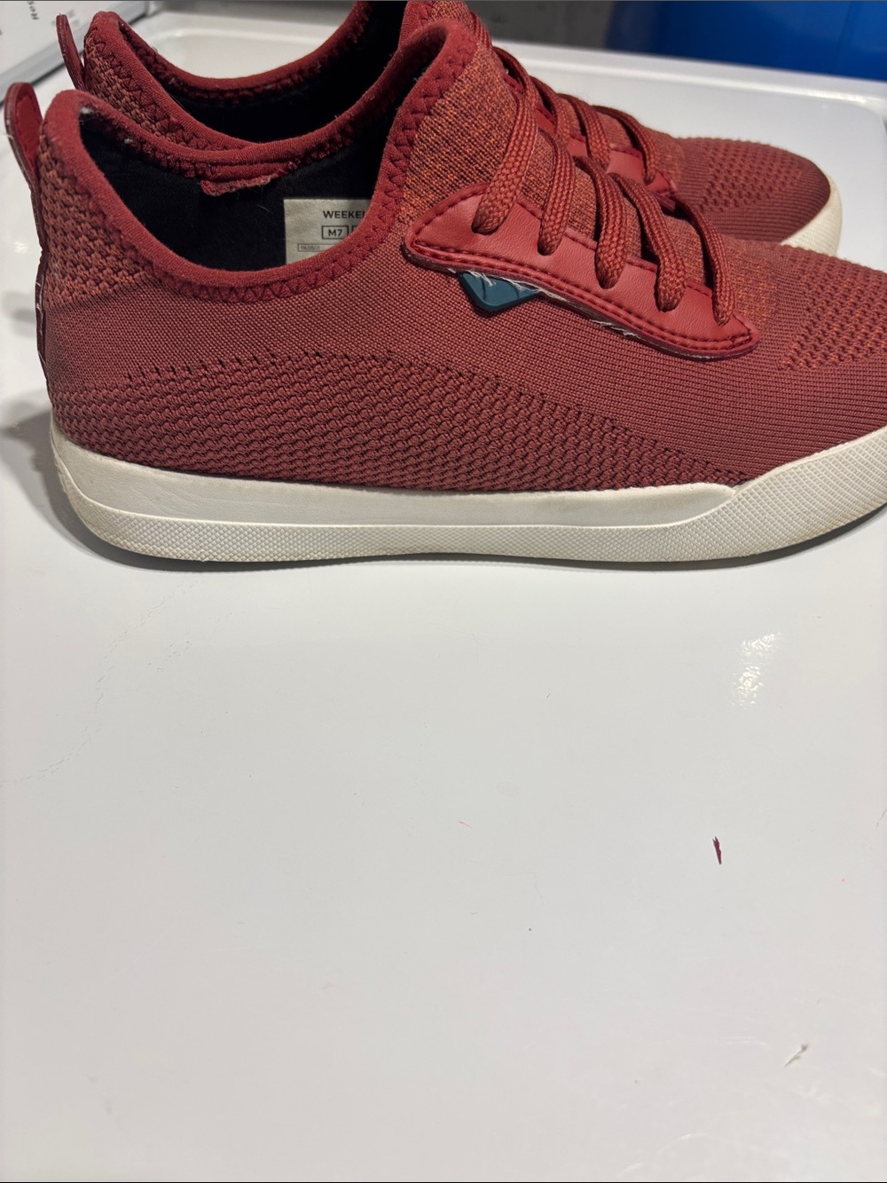 VESSI Weekend Slip-On Sneakers in Red - Picture 5 of 6